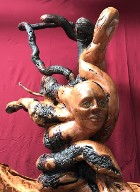 Medusa - Close Up - Carving by Tom Leedy